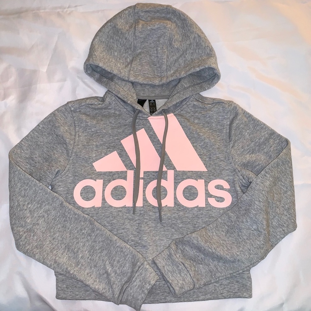 Cropped adidas hoodie